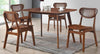 Wooden Rounded 4 Seater Dining Set (601)