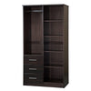 Solid Wood Metro Wardrobe Armoire Mirrored Doors