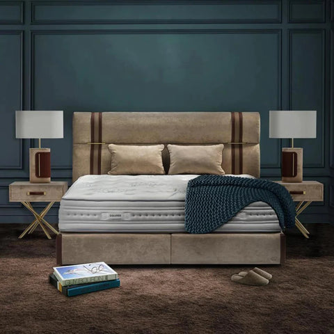 Lexo Premium Upholstered Bed In Suede