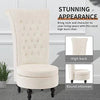 Wide Tufted Wingback Chair