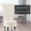 Wide Tufted Wingback Chair