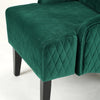 Tufted Velvet Wingback Chair