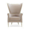 Wide Down Cushion Wingback Chair