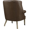 Leather Wide Tufted Wingback Chair