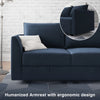 HONBAY Velvet Convertible Modular Sofa Set for Living Room Combination Sectional Couch Sofa