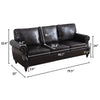 Faux Leather Sofa Couch