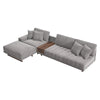 LShaped Blue Modular Sectional Sofa Chaise with Ottoman for Living Room