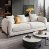 Galaxy Premium Modern Sofa Set In Off White Towel Cloth