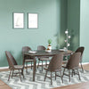 Wooden Rounded 4 Seater Dining Set (604)