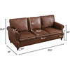 Faux Leather Sofa Couch