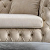 Avelaine Contemporary Button Tufted Chesterfield Sofa
