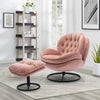 Anouk UpholsteredSwivel Accent Chair