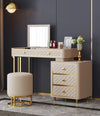 Oscar-dressing-table-with-ottoman-in-stainless-steel-gold