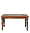 Wooden Rounded 6 Seater Dining Set