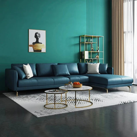 Pluto Luxury Modern Leatherette Sofa Set In Green