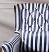 Zebra Wing Back Chair-With-Ottoman