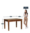 Wooden Rounded 4 Seater Dining Set