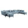 Atronia Teal Sectional Sofa