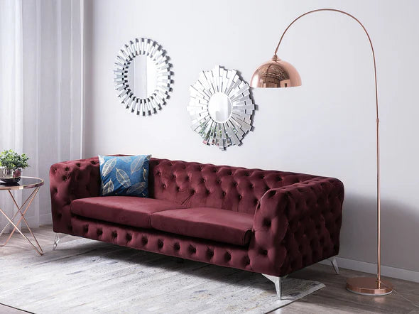 Avelaine Contemporary Button Tufted Chesterfield Sofa